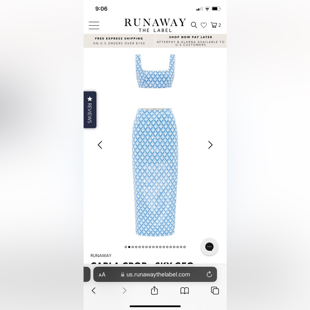 Runaway the Label two piece set